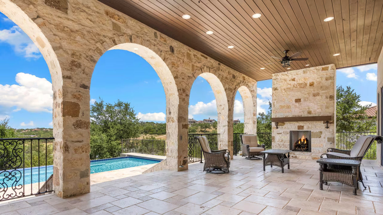 Majestic Castlewood 50" Outdoor Open Wood Burning Fireplace