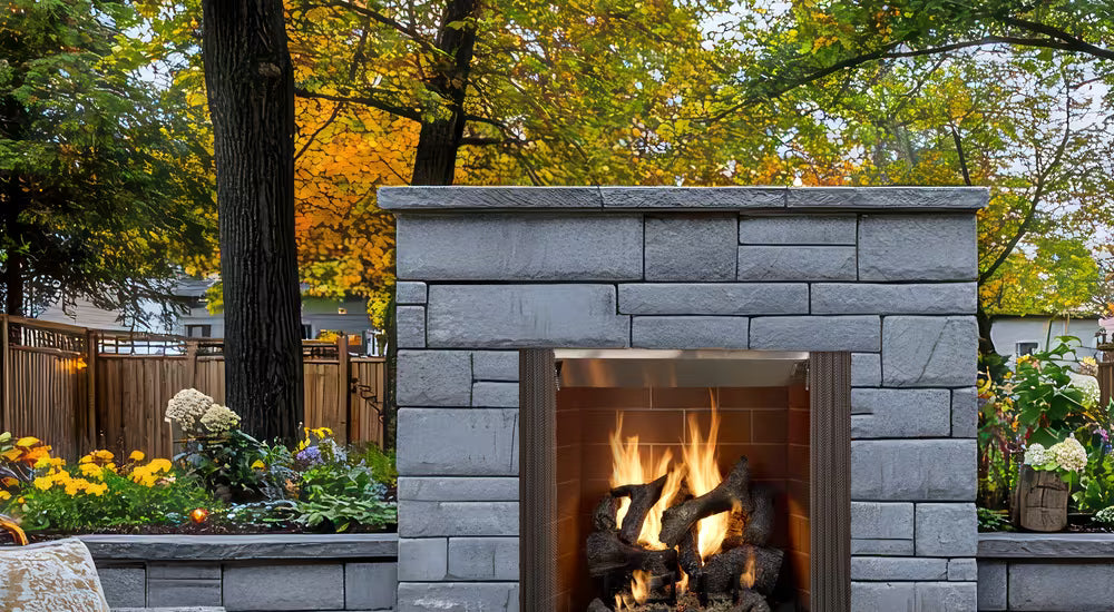 Majestic Castlewood 50" Outdoor Open Wood Burning Fireplace