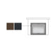 Majestic Contemporary Rectangular Door Front for Quartz Platinum Fireplace Majestic