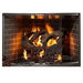 Majestic Cottagewood 36" Traditional Outdoor Wood Burning Fireplace With Gray Herringbone Refractory Majestic