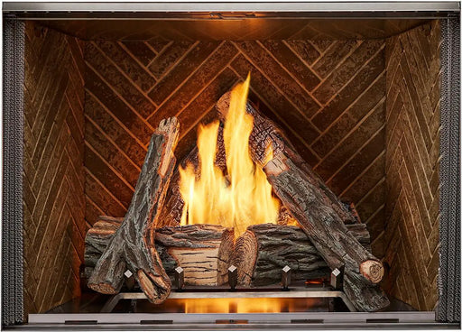 Majestic Courtyard 36" Traditional Outdoor Vent Free Natural Gas Fireplace With Traditional Stacked Concrete Refractory and IntelliFire Ignition System Majestic