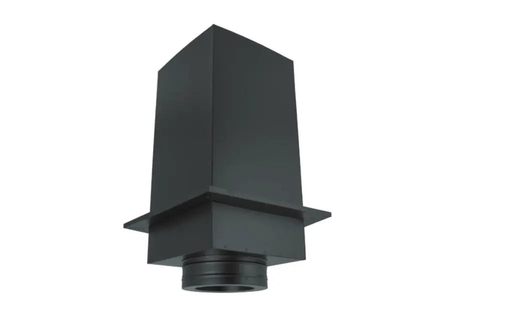 Majestic DV-6DT-CS24 6" x 24" Black Square Ceiling Support Box Majestic