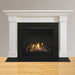 Majestic DV4236-B DV4236 Traditional Top/Rear Direct Vent Gas Fireplace - installed with a white mantel