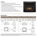 Majestic DV4236-B DV4236 Traditional Top/Rear Direct Vent Gas Fireplace - spec sheet with features, specifications and dimension drawings
