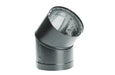 Majestic DVL DV-6DVL-E45 6" 45 Degree Black Double-Wall Elbow Majestic