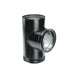 Majestic DVL DV-6DVL-T 6" Black Double-Wall Tee With Clean-Out Cap Majestic