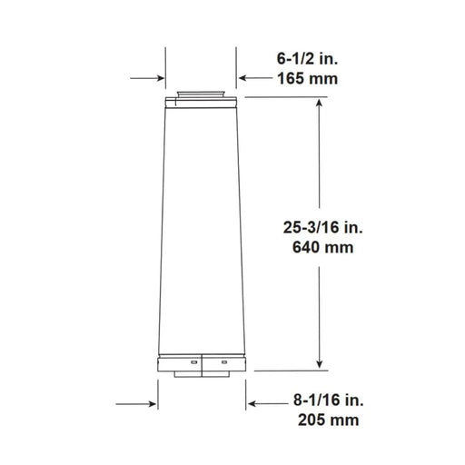 Majestic DVP-SLP24 DVP to SLP 24" Pipe Adapter Majestic