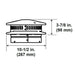 Majestic DVP-TV Vertical Direct Vent Termination Cap with Storm Collar Majestic