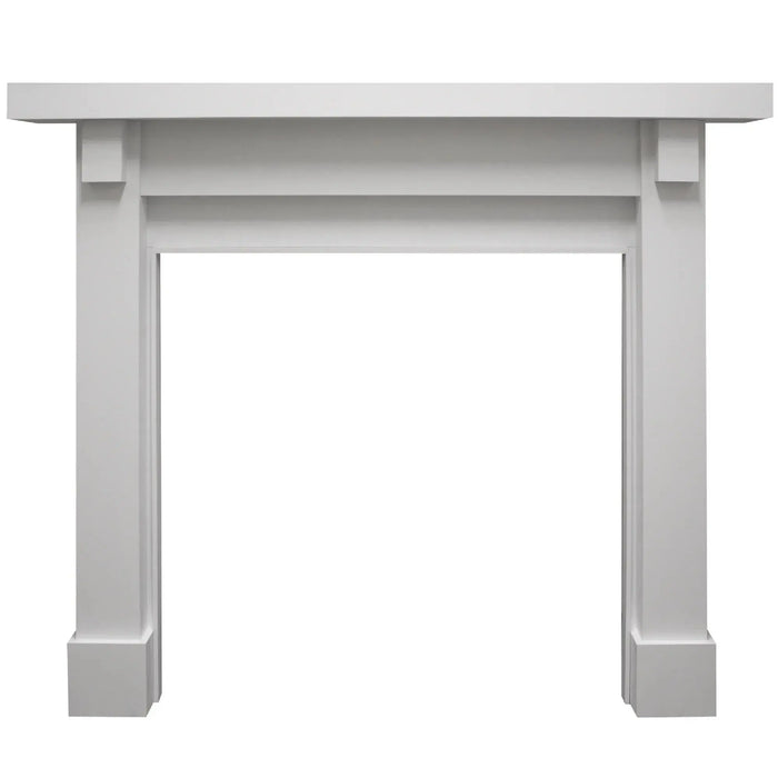 Majestic Design Series Battlefield C 53" Primed MDF Rustic Style Flush Wood Fireplace Mantel Majestic
