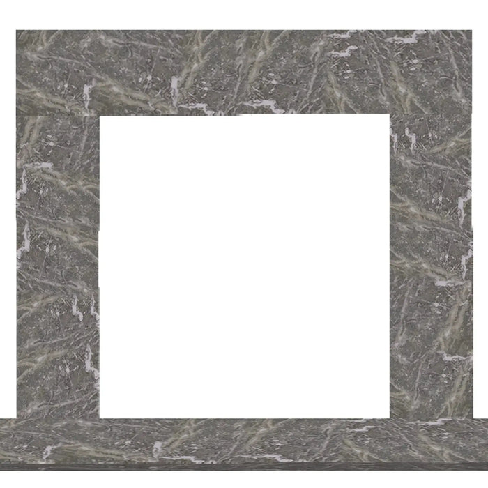 Majestic Design Series Set 1 70" Single-Pack Blue Tundra Marble Stone Surround Majestic