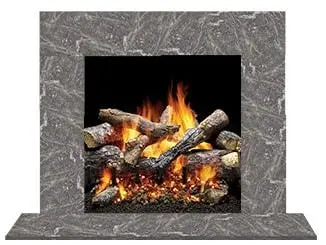 Majestic Design Series Set 1 70" Single-Pack Blue Tundra Marble Stone Surround Majestic
