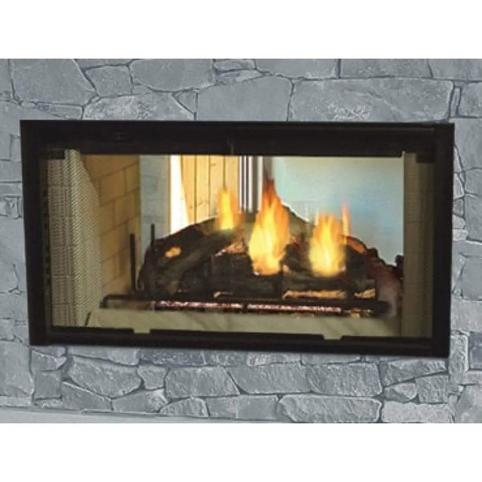 Majestic Designer Series 42" See-Through Radiant Wood Burning Fireplace Majestic