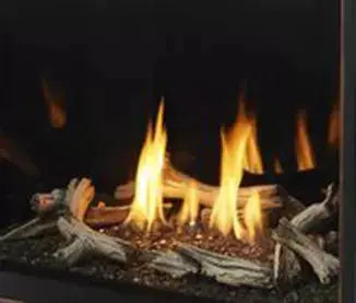 Majestic Driftwood Gas Log Set for Meridian Modern Series Fireplaces Majestic