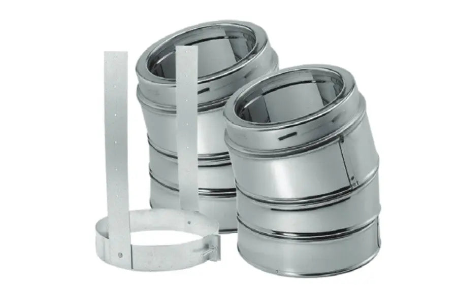 Majestic DuraTech DV-6DT-E30KSS 6" 30 Degree Stainless Steel Elbow Kit Majestic