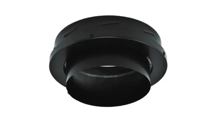 Majestic DuraTech DV-6DT-FC 6" Black Finishing Collar With Adapter Majestic