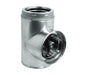 Majestic DuraTech DV-6DT-STSS 6" Standard Stainless Steel Tee With Cap Majestic