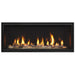 Majestic ECHEL36IN-C Echelon II 36" Linear Direct Vent Gas Fireplace - front view with flames (view 2)