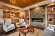 Majestic Echelon II linear gas fireplace in a living room
