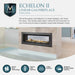 Majestic ECHEL48STIN-C Echelon II See-Through 48" Linear Direct Vent Gas Fireplace - overview graphic of the double-sided fireplace in a room divider
