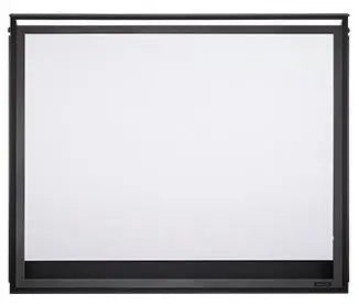 Majestic Ensemble 46" Overlap Front With ClearVue Mesh and Gun Metal Trim for Meridian Series 42" Gas Fireplaces Majestic