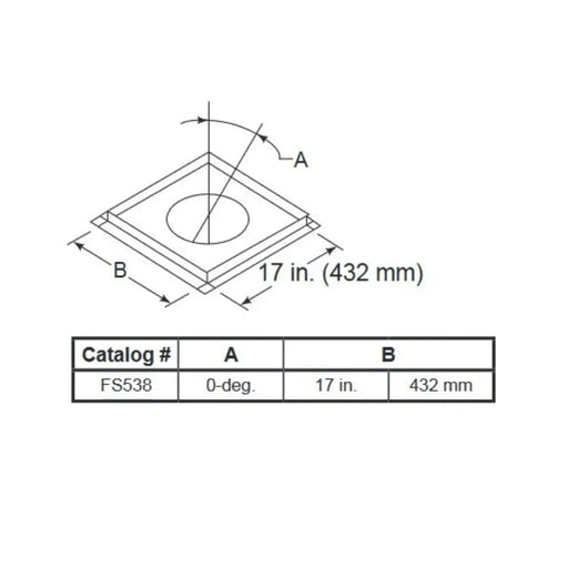 Majestic FS538 Flat Firestop Spacer for SL1100 and SL400 Series Pipe Majestic