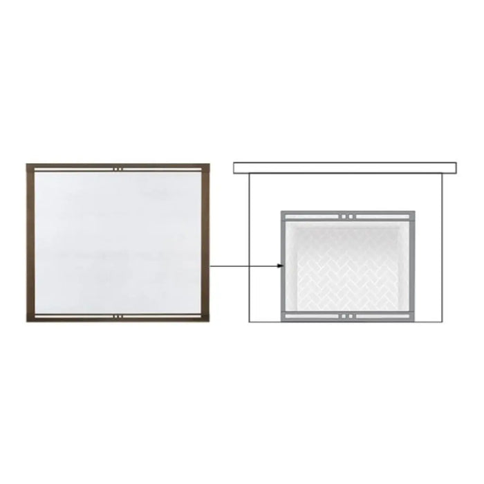 Majestic Firescreen Fronts for Marquis II Direct Vent Fireplace Majestic
