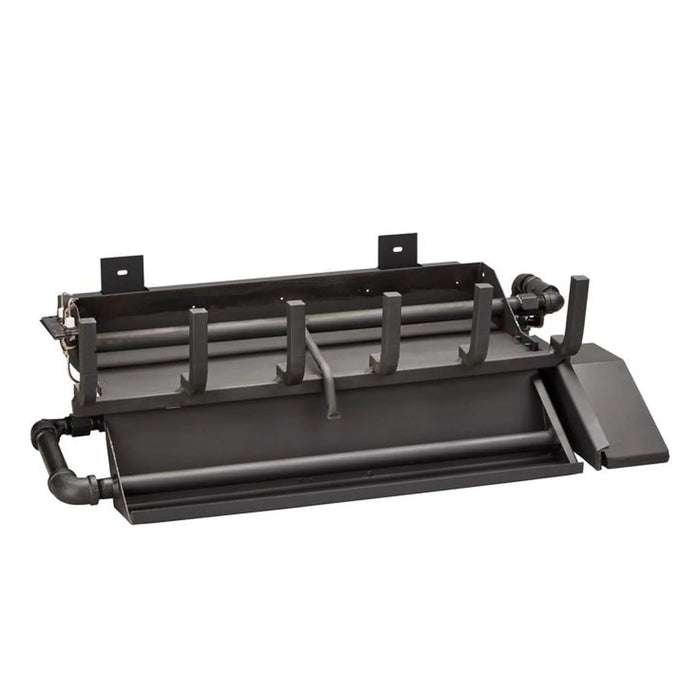Majestic Indoor Burners for Biltmore Wood Burning Fireplace - black burner with grate (view 3)