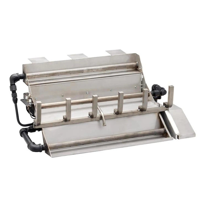 Majestic Indoor Burners for Biltmore Wood Burning Fireplace - stainless steel burner with grate and control valve