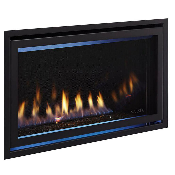 Majestic Jade 32" Linear Contemporary Direct Vent Natural Gas Fireplace With IntelliFire Touch Ignition System Majestic