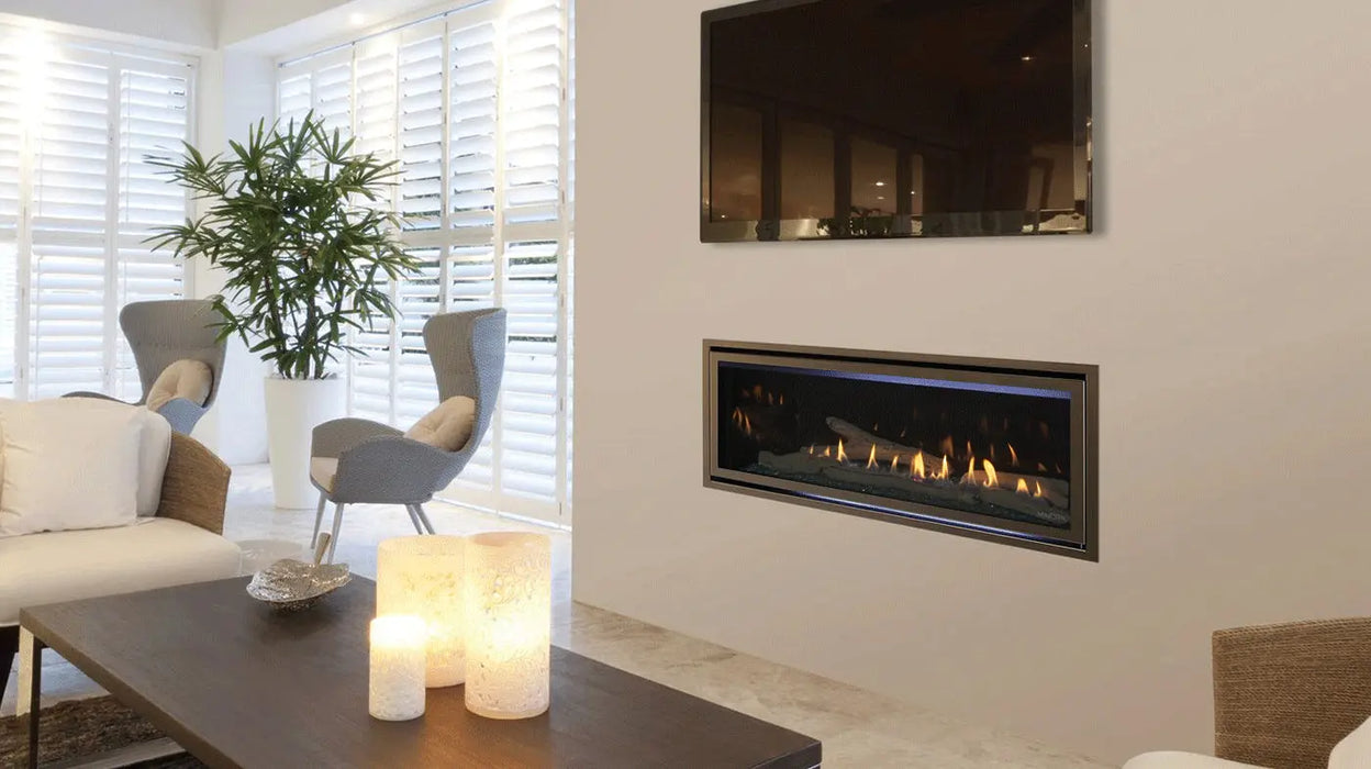 Majestic Jade 42" Linear Contemporary Direct Vent Propane Gas Fireplace With IntelliFire Touch Ignition System Majestic