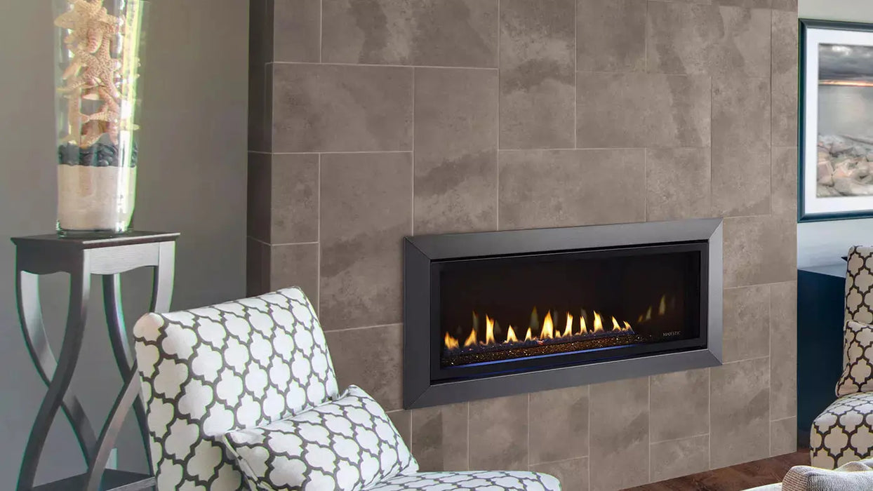 Majestic Jade 42" Linear Contemporary Direct Vent Propane Gas Fireplace With IntelliFire Touch Ignition System Majestic