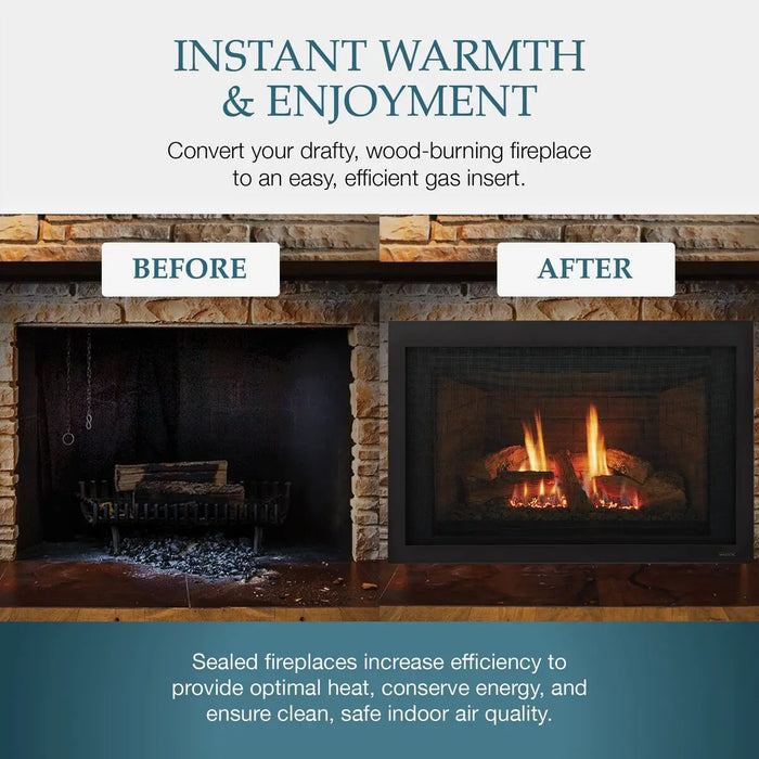 Majestic Jasper 30" Traditional Direct Vent Gas Fireplace Insert Majestic