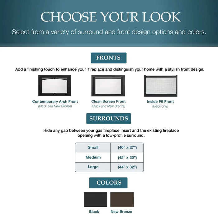 Majestic Jasper 30" Traditional Direct Vent Gas Fireplace Insert Majestic