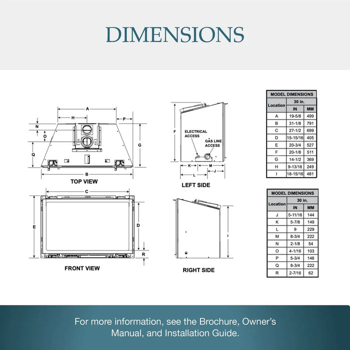 Majestic Jasper 30" Traditional Direct Vent Gas Fireplace Insert Majestic
