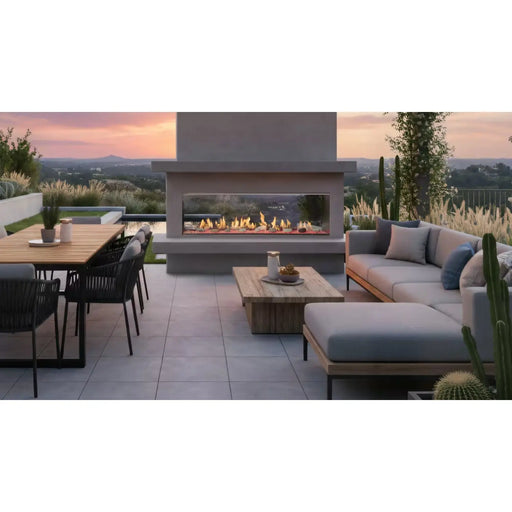 Majestic Lanai 60" See-Through Outdoor Linear Gas Fireplace Majestic Dreamwood Living