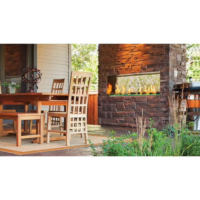 Majestic Lanai 60" See-Through Outdoor Linear Gas Fireplace Majestic Dreamwood Living