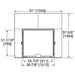 Majestic MARQ36IN-B Marquis II 36" Direct Vent Gas Fireplace - framing dimension drawing
