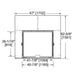 Majestic MARQ42STIN Marquis II 42" See-Through Direct Vent Gas Fireplace - framing dimension drawing