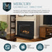 Majestic Mercury 32" Traditional Direct Vent Gas Fireplace - overview graphic with the fireplace in a room