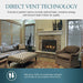 Majestic Mercury 32" Traditional Direct Vent Gas Fireplace - direct vent technology graphic