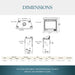 Majestic Mercury 32" Traditional Direct Vent Gas Fireplace - dimensions diagram