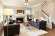 Majestic Meridian 42" Direct Vent Gas Fireplace - installed in a living room beside a staircase