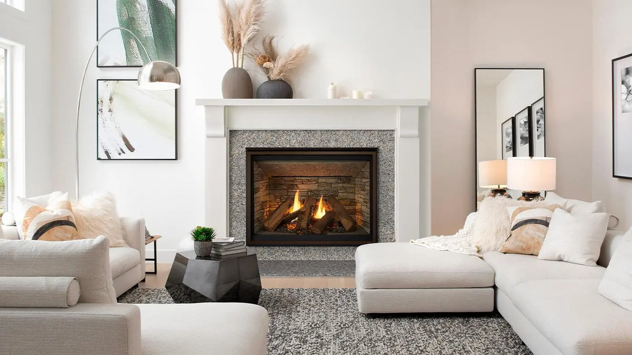 Majestic Meridian 42" Traditional Top/Rear Direct Vent Propane Gas Fireplace With IntelliFire Touch Ignition System Majestic