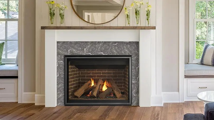 Majestic Meridian 42" Traditional Top/Rear Direct Vent Propane Gas Fireplace With IntelliFire Touch Ignition System Majestic