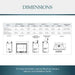 Majestic MER36MN Meridian Modern 36" Top Direct Vent Natural Gas Fireplace - dimensions diagram