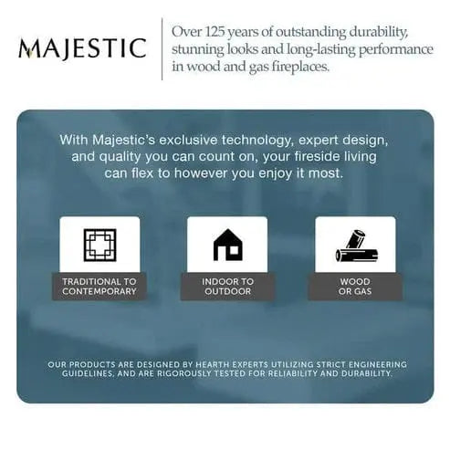 Majestic Meridian Modern 42" Top Direct Vent Gas Fireplace