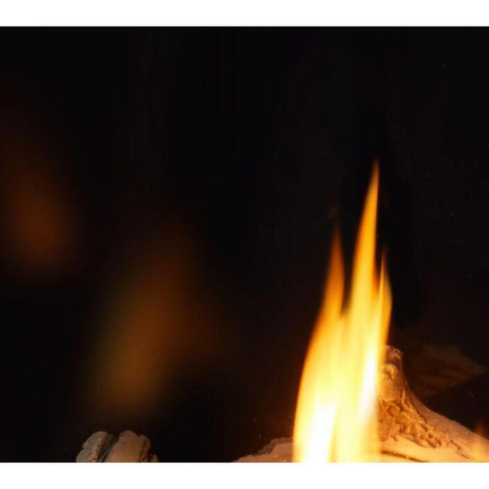 Majestic Meridian Platinum 36" Top/Rear Direct Vent Gas Fireplace - close-up of a flame