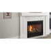 Majestic Meridian Platinum 42" Top/Rear Direct Vent Gas Fireplace - installed with a white tile surround, close view
