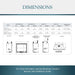 Majestic Meridian Platinum 42" Top/Rear Direct Vent Gas Fireplace - dimensions diagram
