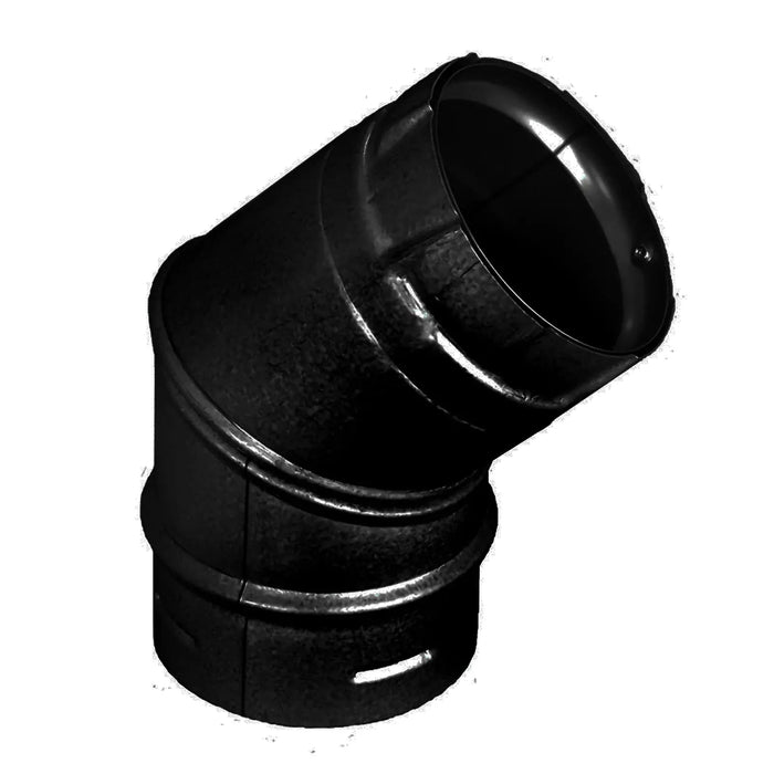 Majestic PelletVent Pro DV-3PVP-E90B 3" 90 Degree Black Elbow Majestic